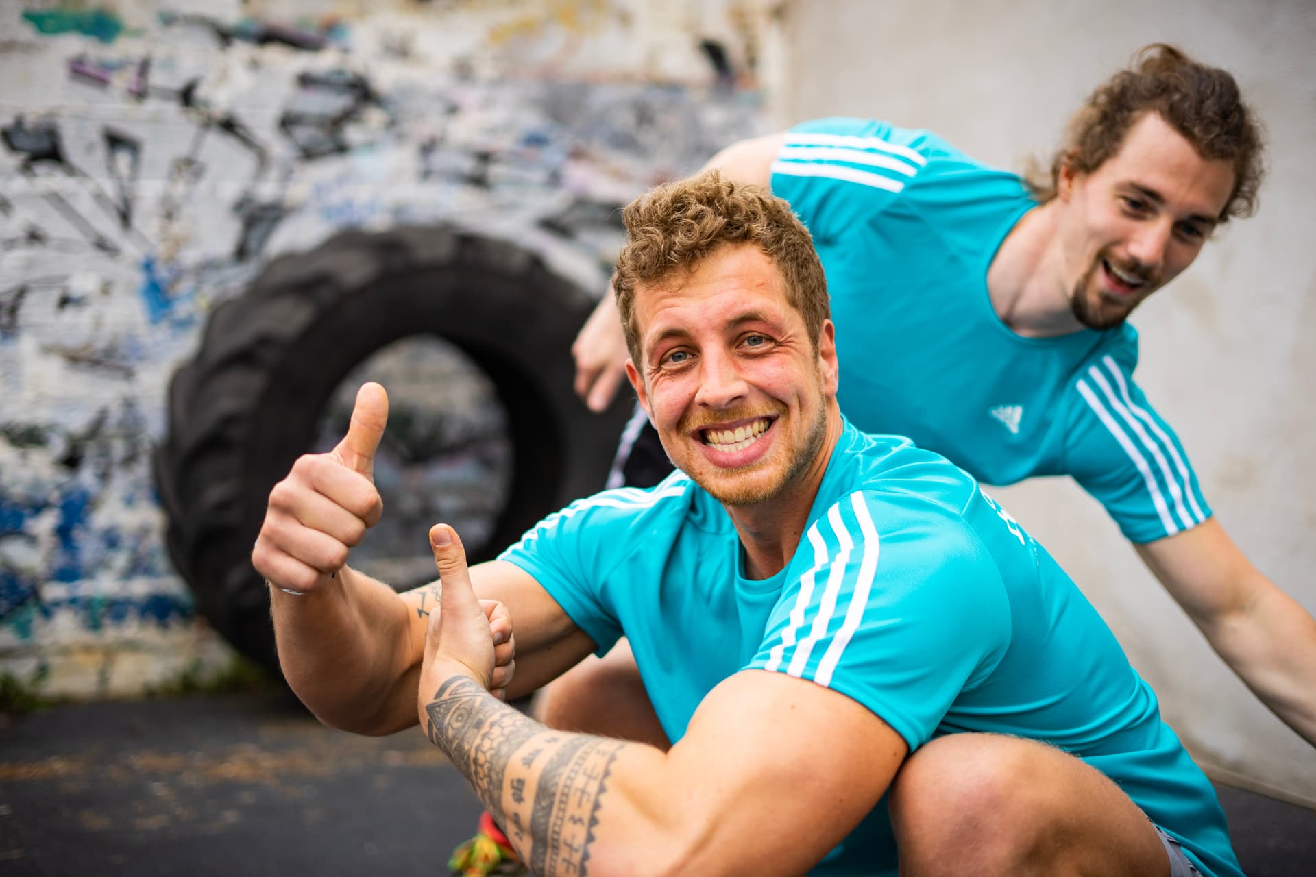 Fröhlicher Teilnehmer der Trainerzertifizierung